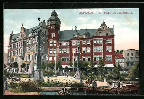 AK Königsberg, Partie am Schlossteich