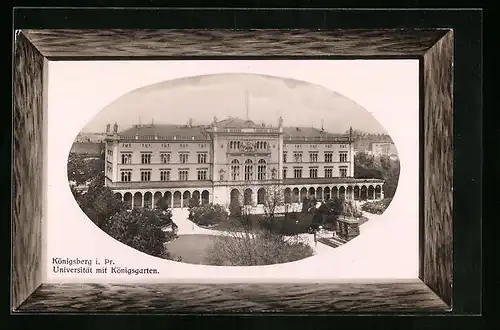 Präge-AK Königsberg, Universität und Königsgarten