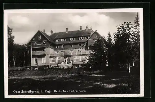 AK Schreiberhau, Ober-Schreiberhau - Deutsches Lehrerheim
