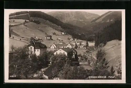 AK Petzer, Ortsansicht aus der Vogelschau