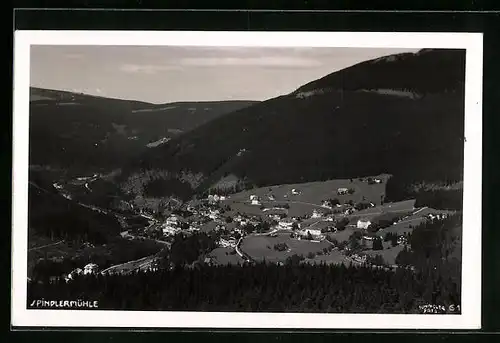 AK Spindelmühle / Spindleruv Mlyn, Gesamtansicht von oben