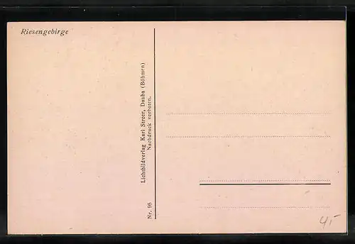 AK St. Peter /Riesengeb., Ortsansicht vor Bergen