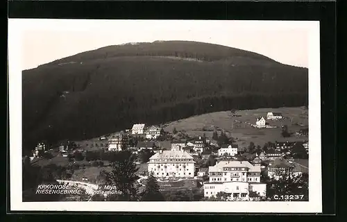 AK Spindelmühle / Spindleruv Mlyn, Ortsansicht vor Berg