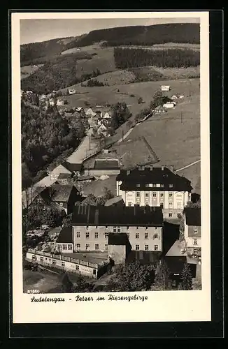 AK Petzer, Ortsansicht aus der Vogelschau