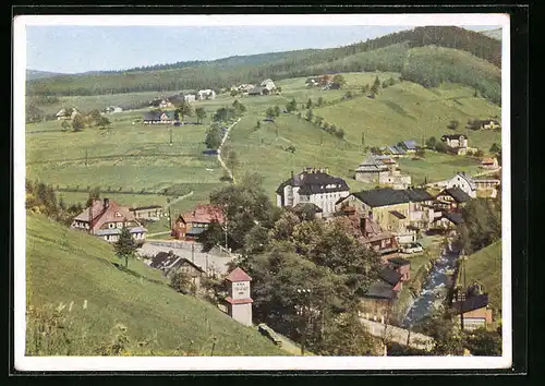 AK Petzer, Ortsansicht aus der Vogelschau