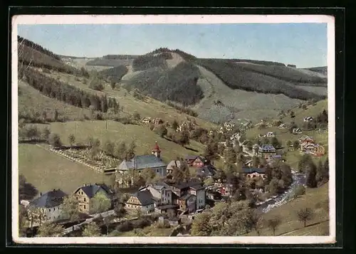 AK Grossaupa /Riesengeb., Gesamtansicht aus der Vogelschau