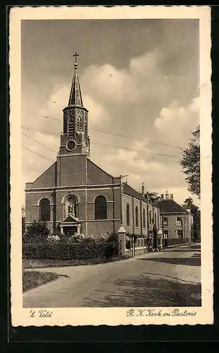 AK `t Veld, R. K. Kerk en Pastorie