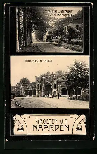 AK Naarden, Utrechtsche Poort, Uitspanning Jan Tabak, Laardenstraatweg