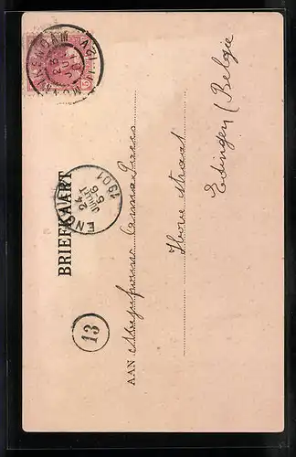 AK Monnikendam, Strassenpartie mit Turm