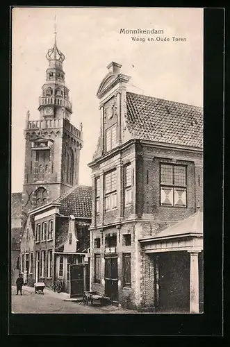 AK Monnikendam, Waag en Oude Toren