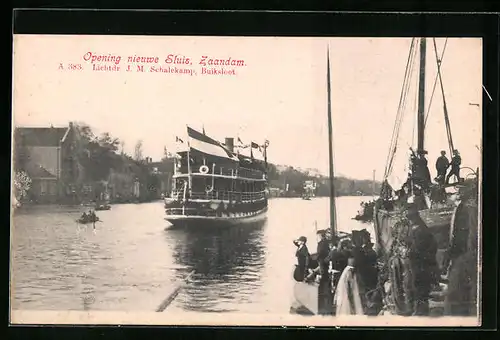 AK Zaandam, Opening nieuwe Sluis