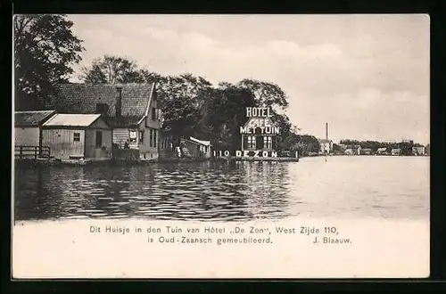 AK Zaandam, Hôtel De Zon in den Tuin