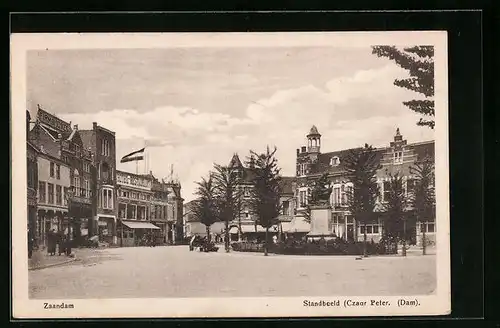 AK Zaandam, Standbeeld (Czar Peter), Dam