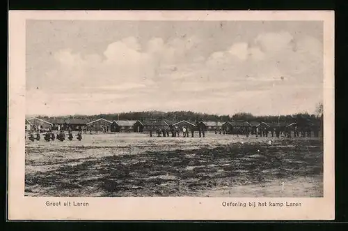 AK Laren, Oefening bij het kamp Laren