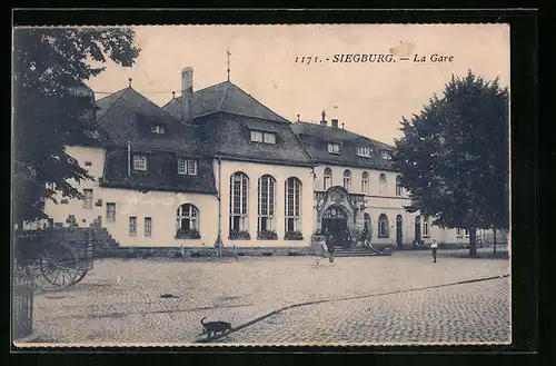 AK Siegburg, Bahnhof mit Vorplatz