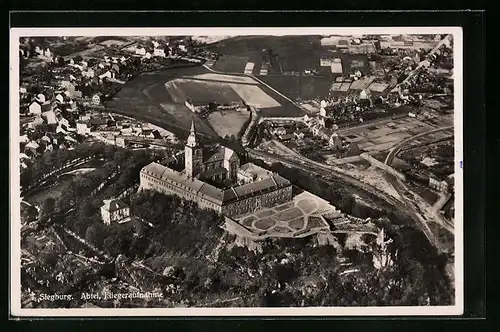 AK Siegburg, Abtei, Fliegeraufnahme