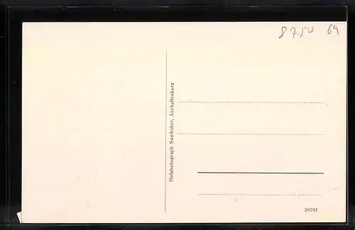 AK Aschaffenburg a. M., Von der Hanauerstrasse aus gesehen