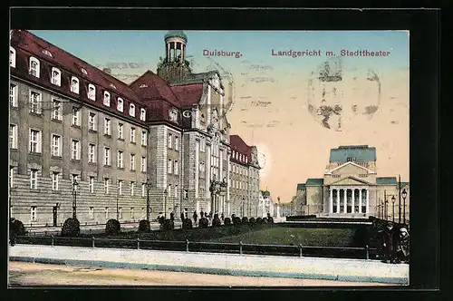 AK Duisburg, Landgericht mit Stadttheater