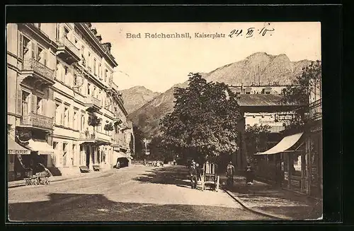 AK Bad Reichenhall, Kaiserplatz mit Charcutier-Geschäft