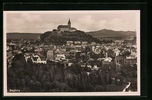 AK Siegburg, Totalansicht aus der Vogelschau