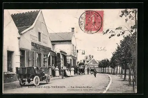 AK Balagny-sur-Thérain, La Grande-Rue