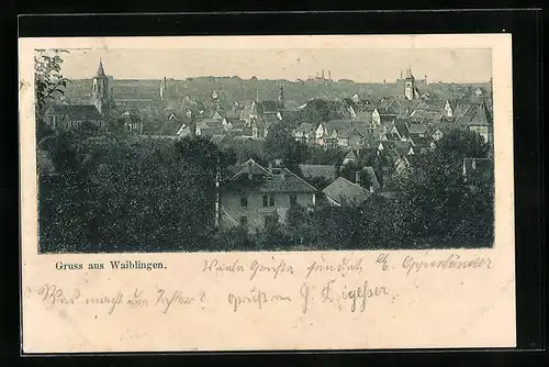 AK Waiblingen, Teilansicht