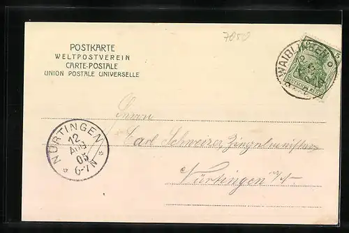 AK Waiblingen, Teilansicht