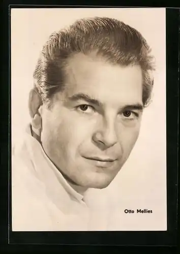 AK Schauspieler Otto Mellies mit sympathischem Lächeln