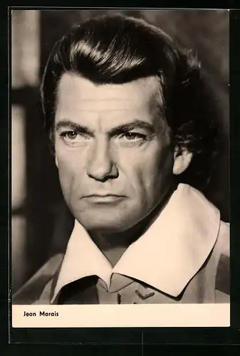 AK Schauspieler Jean Marais nachdenklichem Blick