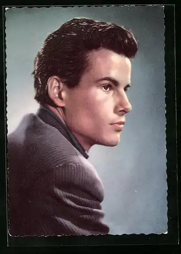 AK Schauspieler Horst Buchholz mit Föhnfrisur