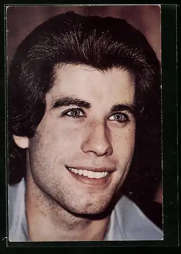 AK Schauspieler John Travolta mit lächelndem Gesicht