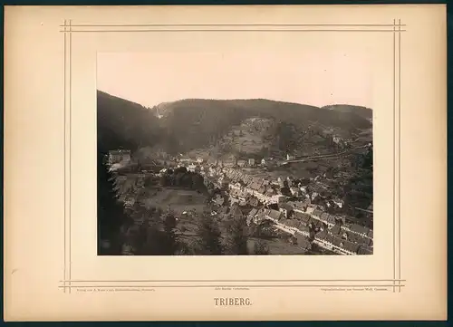 Fotografie German Wolf, Constanz, Ansicht Triberg, Panorama-Blick über den Ort