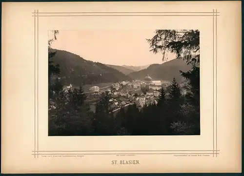 Fotografie German Wolf, Constanz, Ansicht St. Blasien, Ortsansicht mit Kloster-Kathedrale