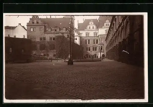 Foto-AK Dresden, Stallhof am Schloss