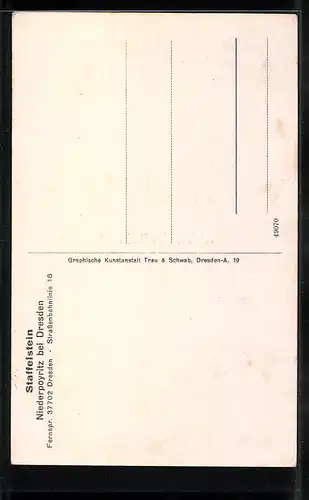 AK Niederpoyritz bei Dresden, Gasthaus auf dem Staffelstein