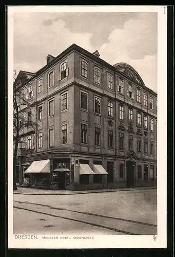 AK Dresden, Minister Hotel, Seestrasse