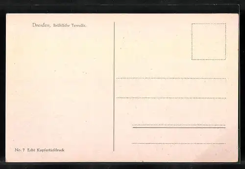 AK Dresden, Brühlsche Terrasse