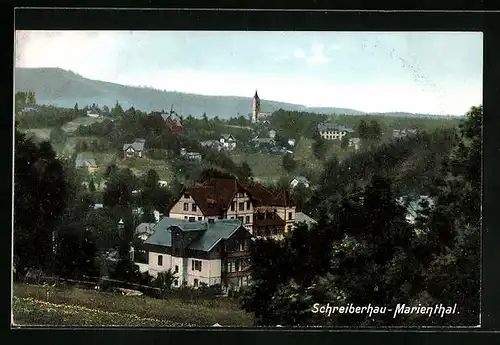 AK Schreiberhau-Marienthal, Ortspartie