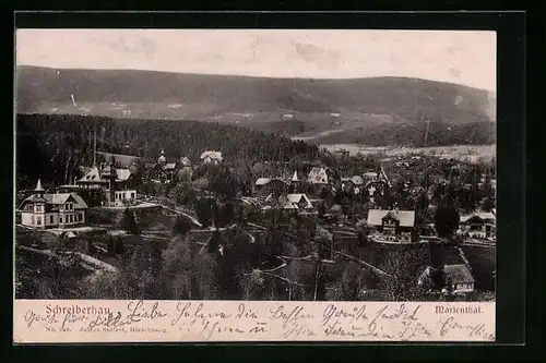 AK Schreiberhau-Marienthal, Teilansicht
