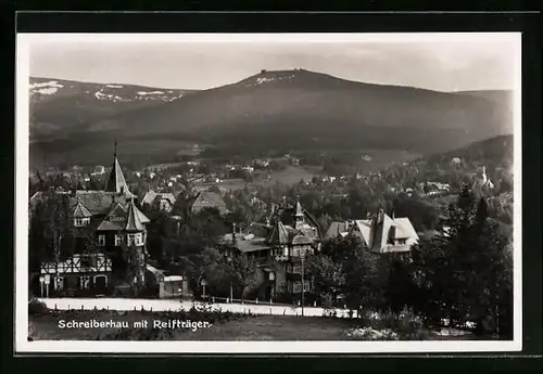 AK Schreiberhau, Teilansicht mit Reifträger