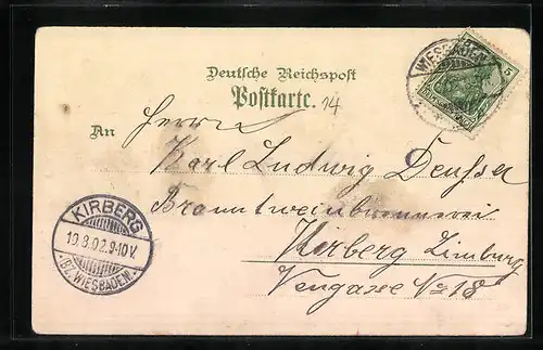 Lithographie Göttingen, Aula, Rathaus, Rohns