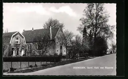 AK Driewegen, Geref. Kerk met Pastorie