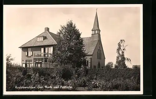 AK Krabbendijke, Ger. Kerk met Pastorie