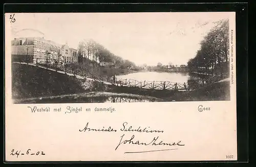 AK Goes, Westwal met Singel en dammetje