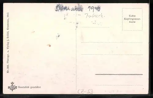 AK Prachatitz, Gartengasse