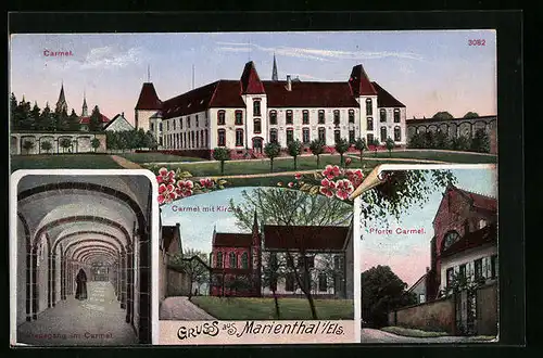 AK Marienthal, Carmel mit Kirche, Pforte