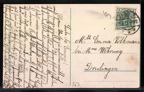 AK Zabern, Partie an der Zorn mit Spital