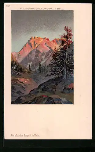 Künstler-AK Saint-Gervais-les-Bains, Montblanc