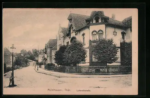 AK Mühlhausen / Thür., Gebäudeansicht in der Lutterothstrasse