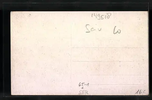 AK Semlin, Bahnhof mit Eisenbahn